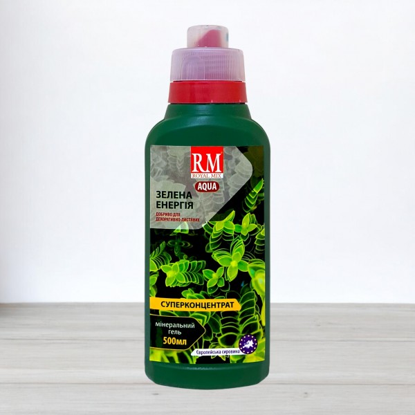 Мінеральне добриво гель-концентрат Royal Mix Aqua NPK 7-5-6, 500мл, зелена енергія
